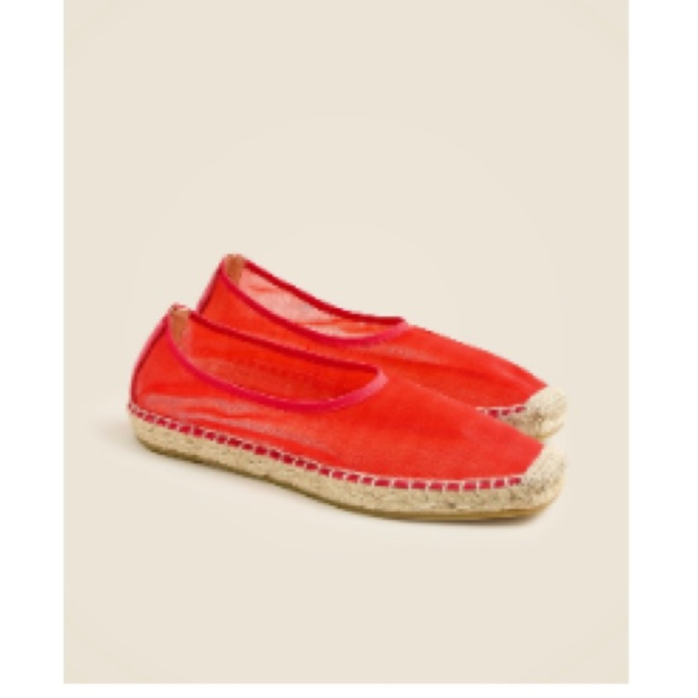 Red Espadrille Flats Made in Spain - NWT